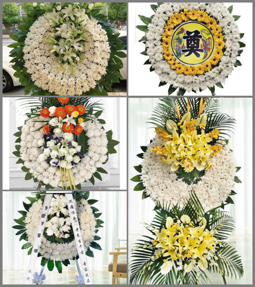 湖北黄冈市浠水县团陂镇翠石山村花圈速递